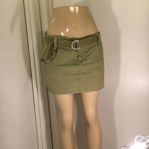 Armani Exchange Skirt Size 8 With Belt Green - Picture 6 of 8